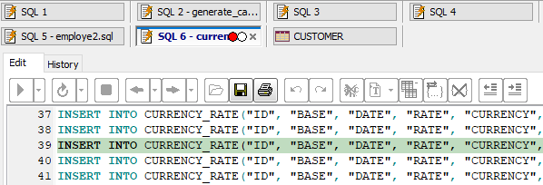 Executing multi-command script