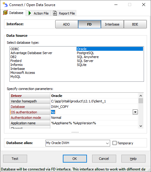 Opening Data Source