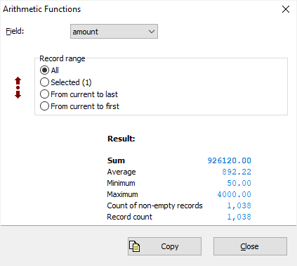 Quick data aggregation in Database Tour